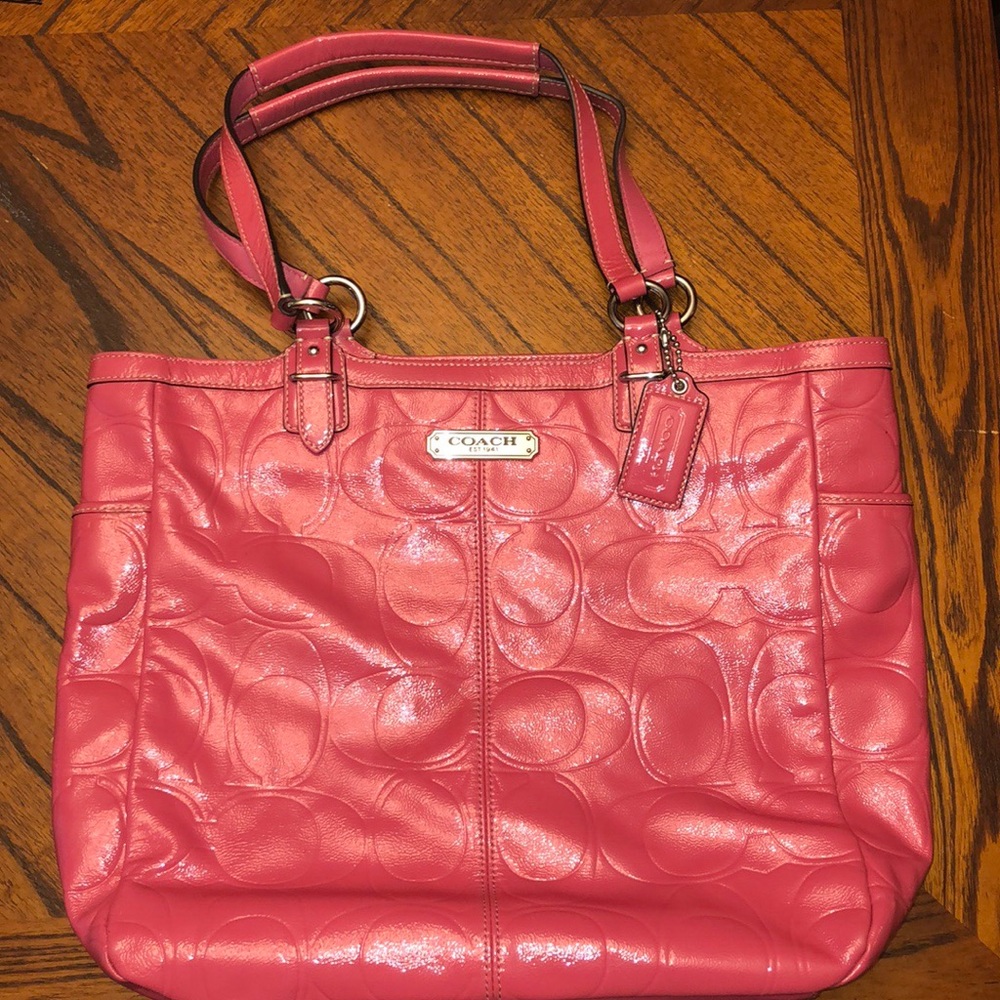 Hot Pink Coach Tote